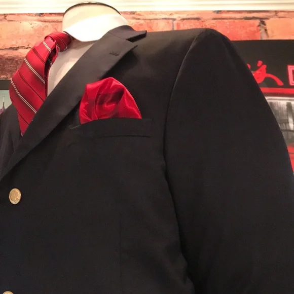 T Harris 3 Buttons Blue Blazer